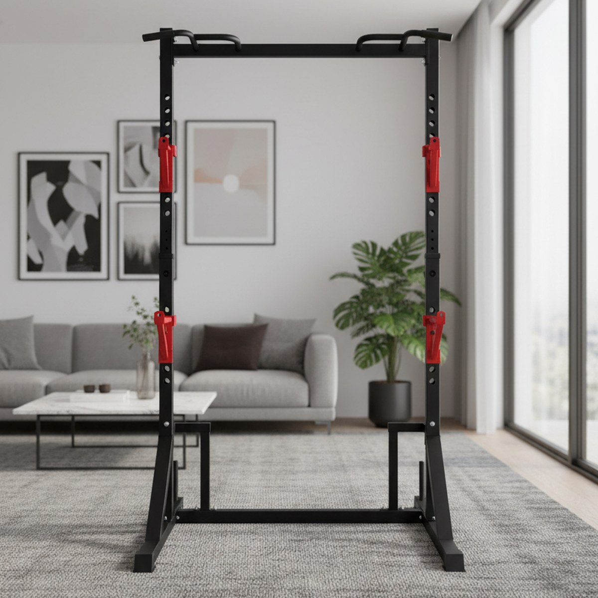 Home Gym Equipment - Rak Power yang Dapat Disesuaikan dengan