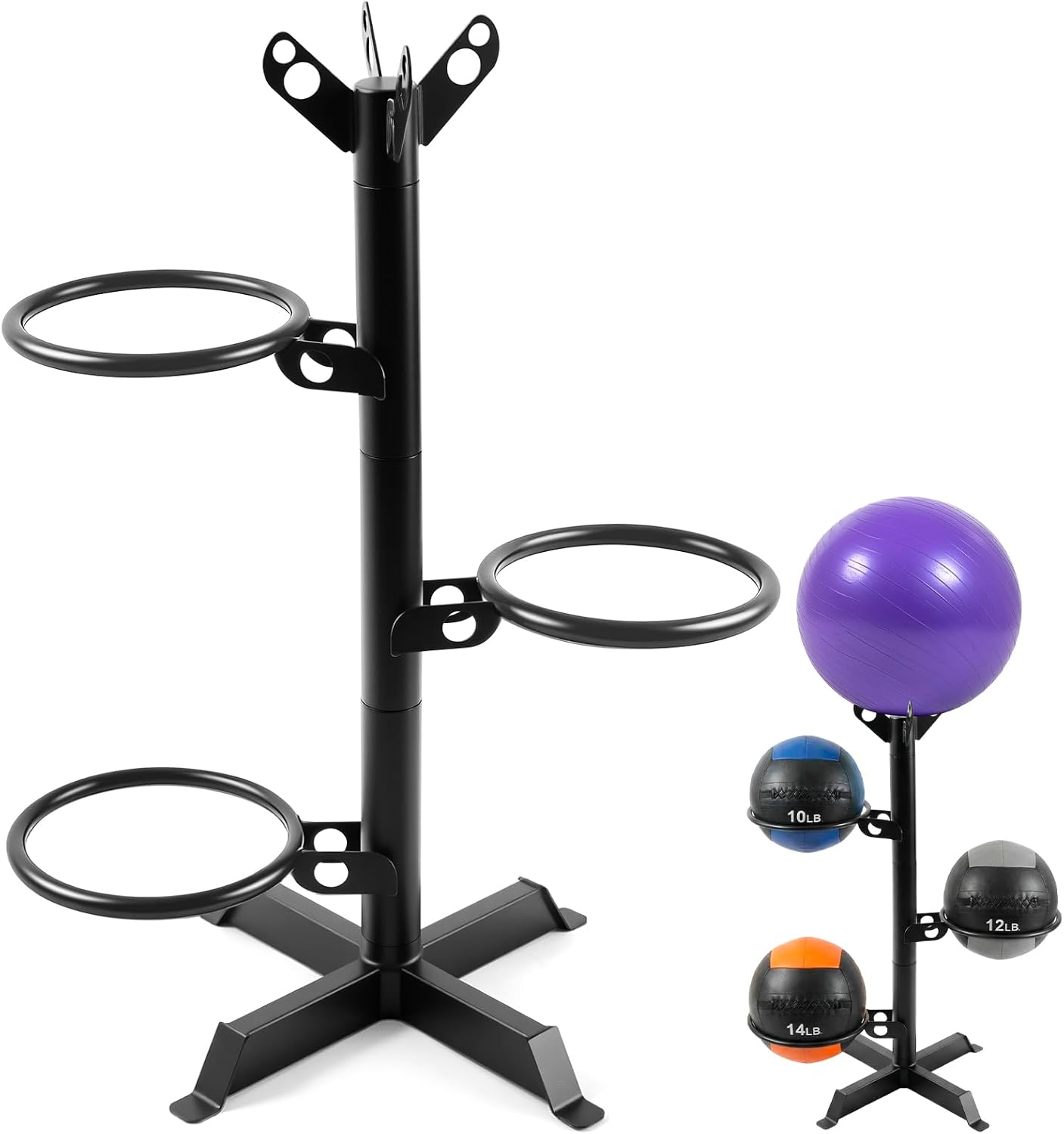 Medicine Ball Slam - Rak Bola Medisin untuk Gym Rumah,