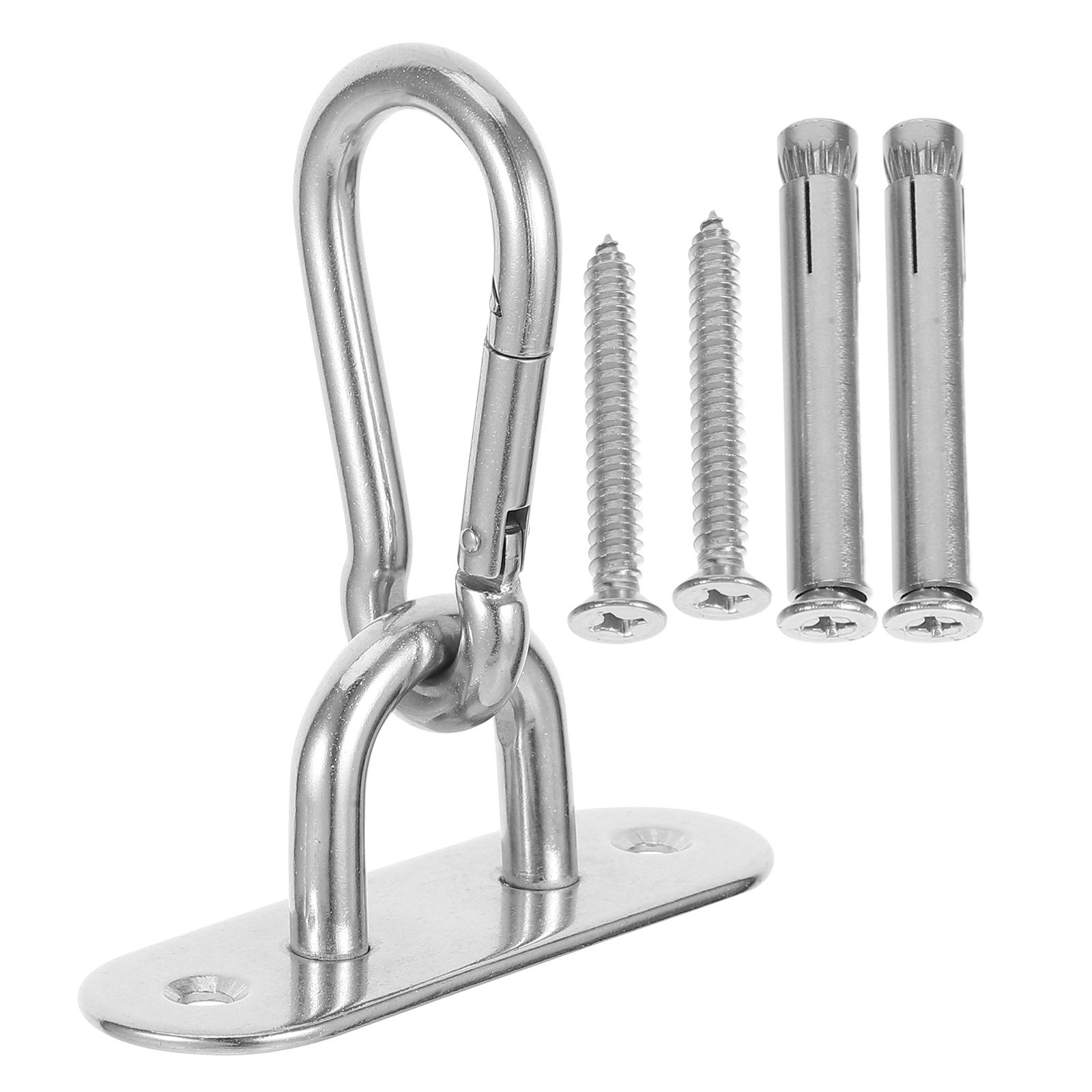 Suspension Trainer Door - Pengait Pintu Oval Perak untuk Pemasangan
