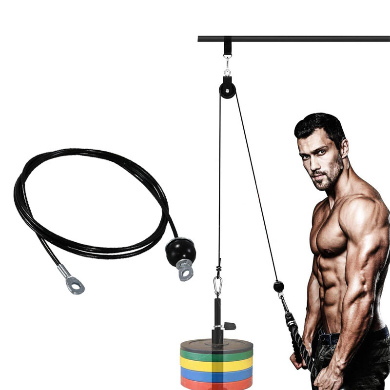 Home Gym Lat Pulldown Machine - Sistem Mesin Kabel Pulley Gym Heavy
