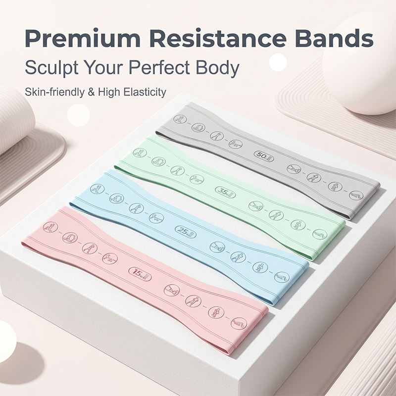 Resistance Loop Mini Band - Set Karet Resistensi Silikon Mini, Pita