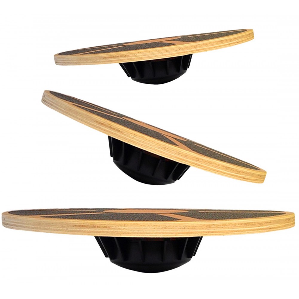 Wobble Board Balance - Papan Keseimbangan Kayu Anti-Selip 40cm -