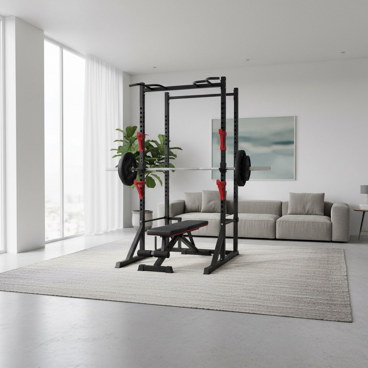 Rak Power yang Dapat Disesuaik - Home Gym Equipment ulasan dan harga