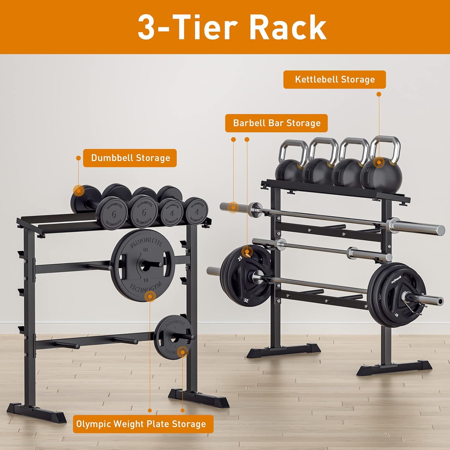 Rak Penyimpanan Beban Latihan  - Home Gym Gym ulasan dan harga