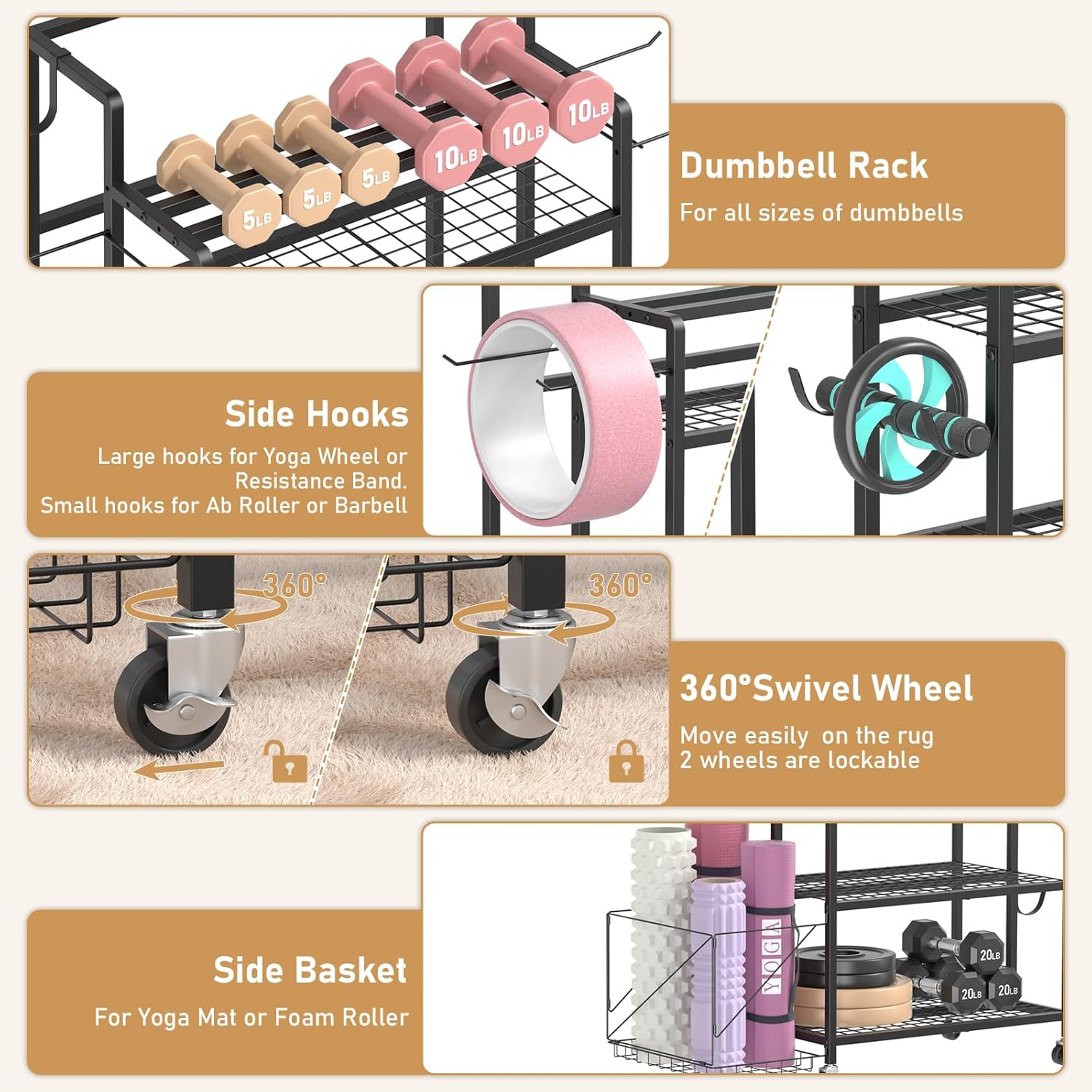 Penyimpanan Peralatan Gym Ruma - Home Gym Equipment ulasan dan harga