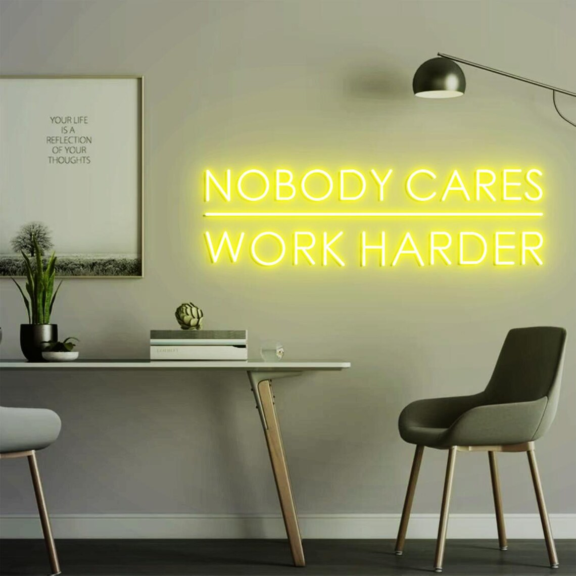 Neon Sign 'Tidak Ada Yang Pedu - Home Gym Design Ideas ulasan dan harga