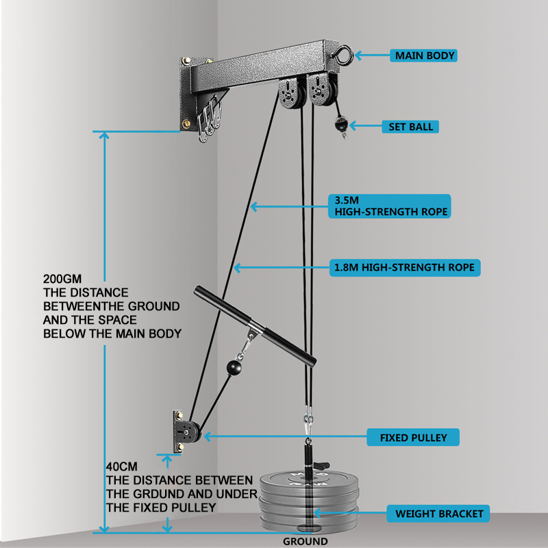 Sistem Katrol Gym Terpasang di - Home Gym System ulasan dan harga