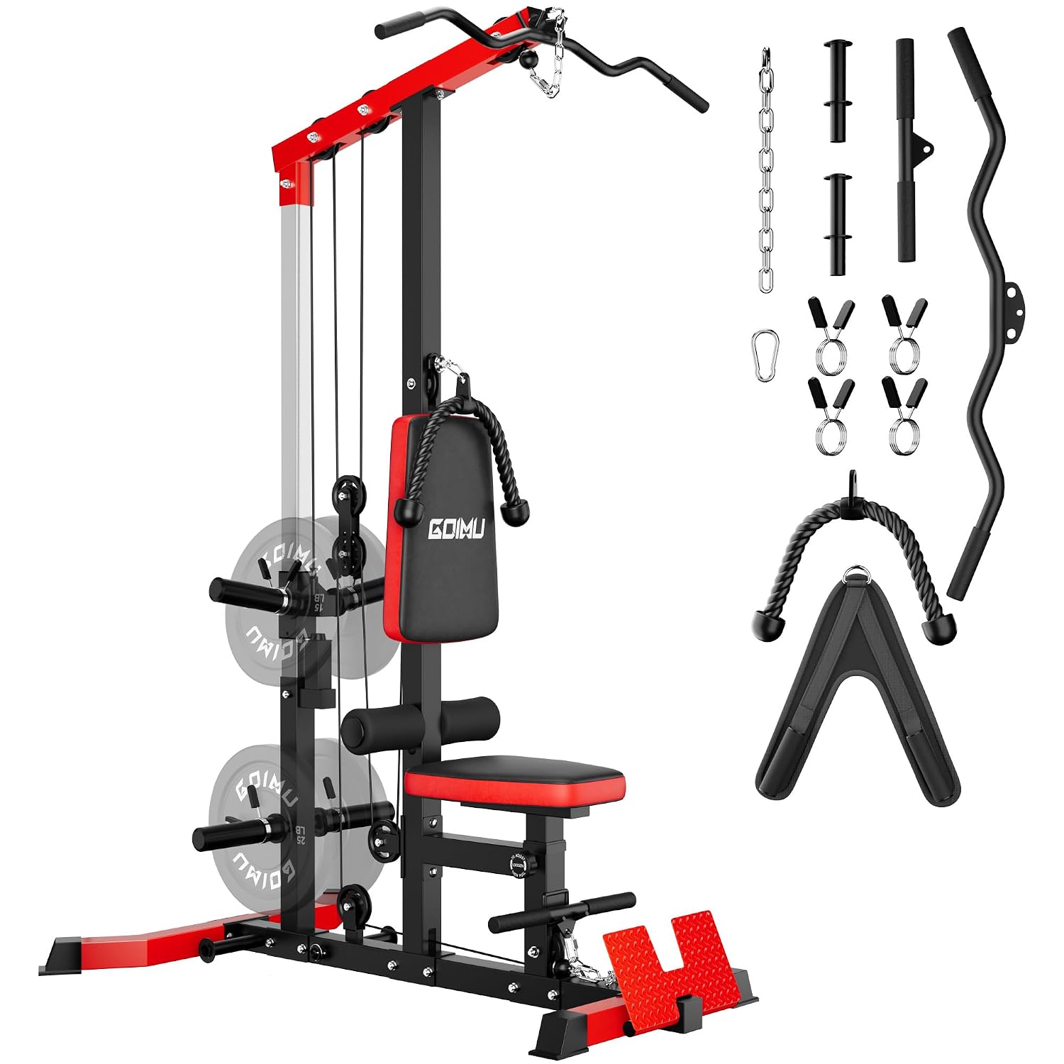 Mesin Kabel LAT Pulldown & Row - Home Gym Lat Pulldown Machine ulasan dan harga