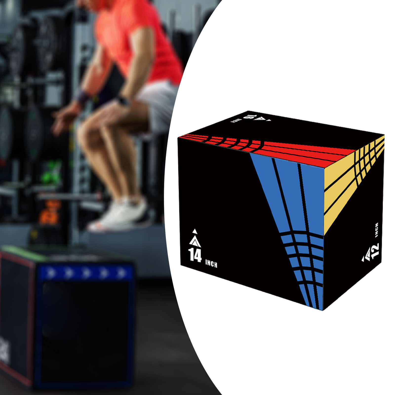 Kotak Lompat Plyometric 3-in-1 - Home Gym Jump Box ulasan dan harga