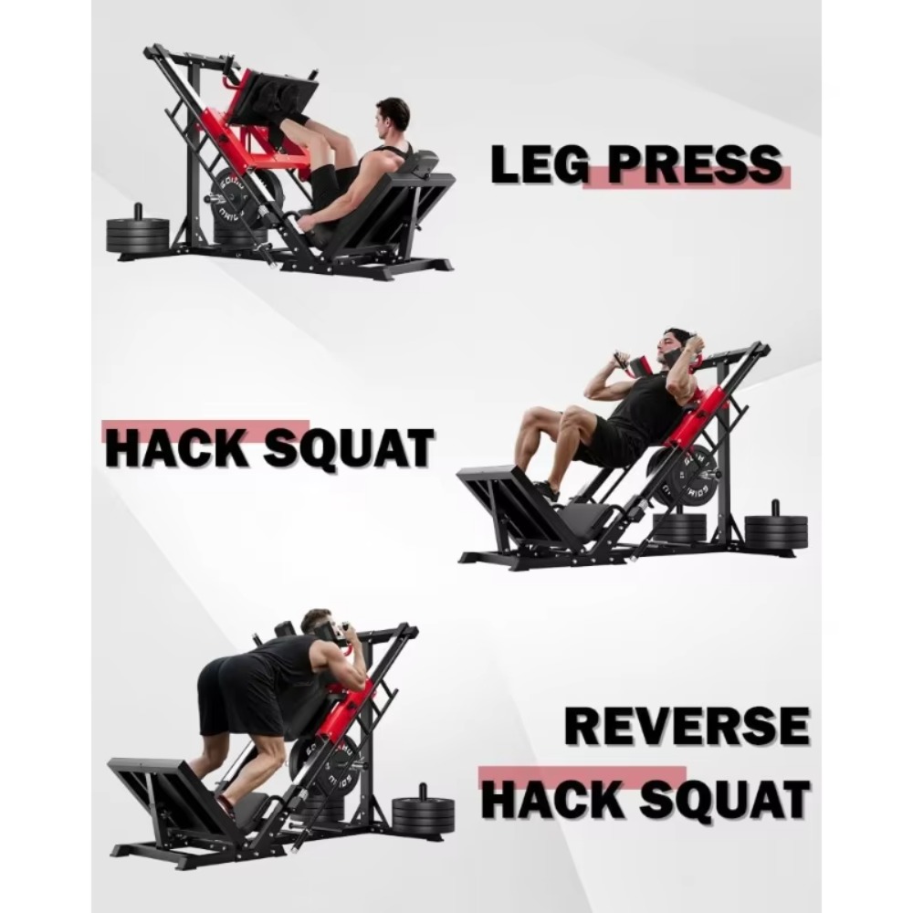 Mesin Leg Press Hack Squat 3-i - Home Gym Quad ulasan dan harga