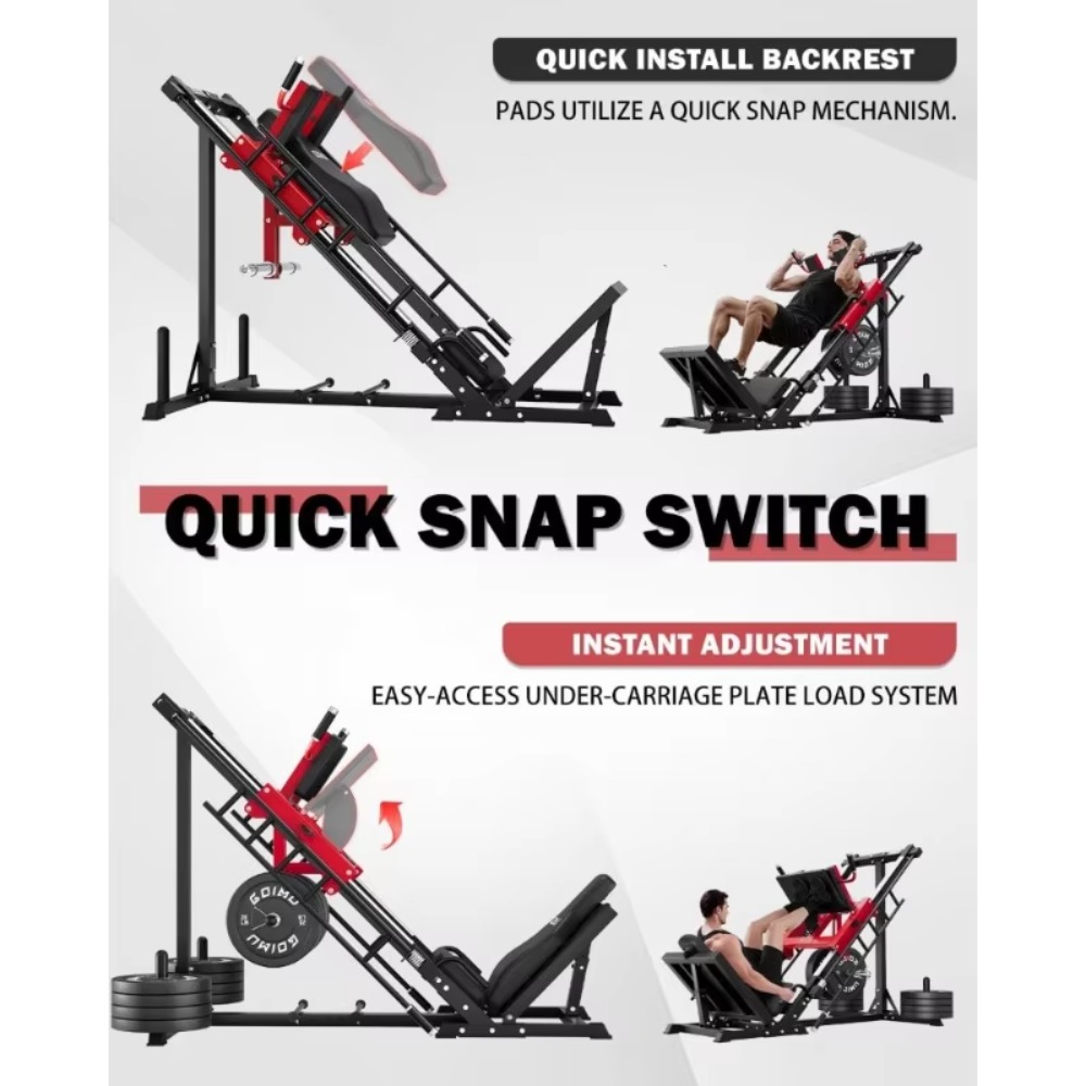 Mesin Leg Press Hack Squat 3-i - Home Gym Quad ulasan dan harga