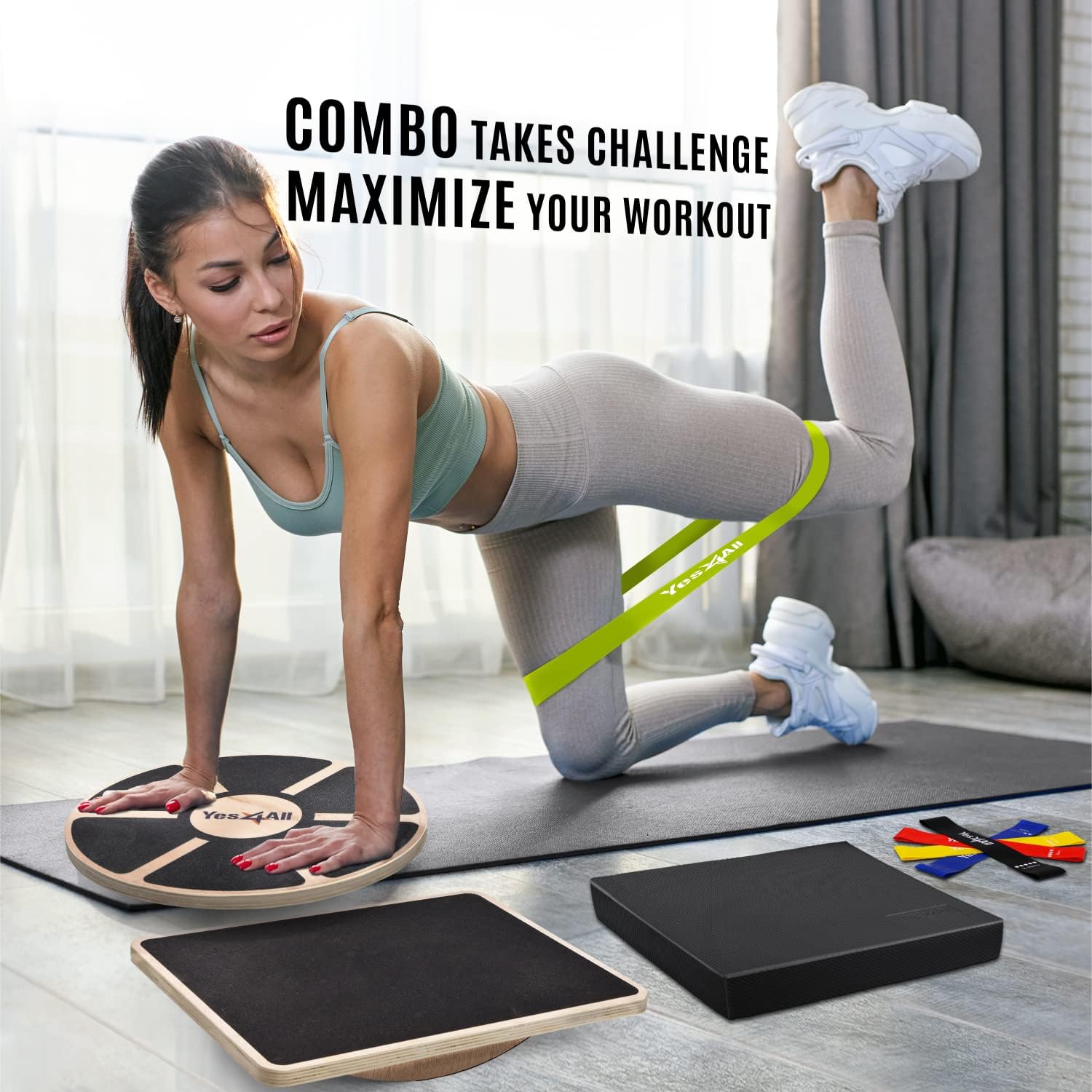 Papan Keseimbangan Kayu Serbag - Wobble Board Balance ulasan dan harga
