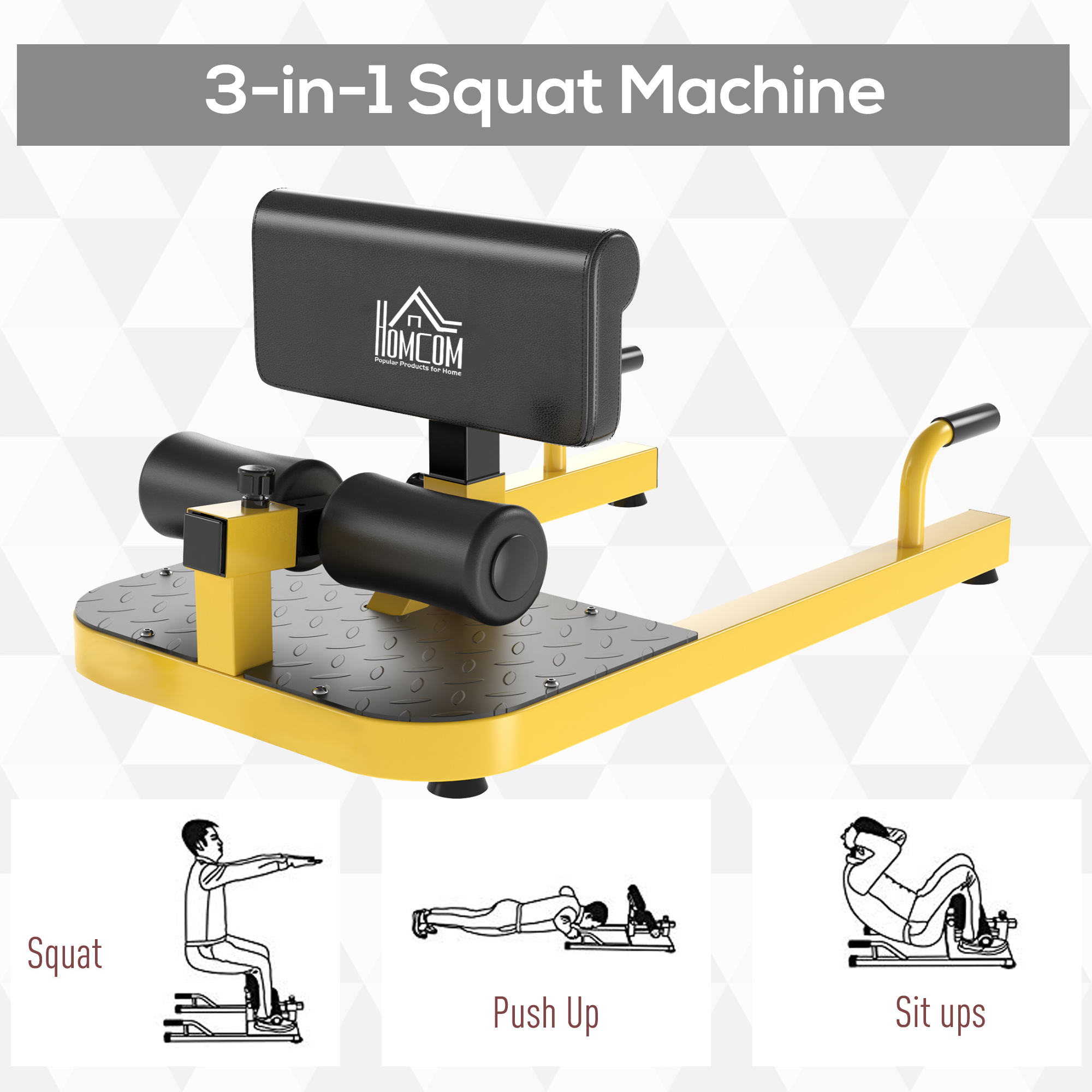 Alat Fitness Gym Rumah 3-in-1  - Home Gym Yellow ulasan dan harga