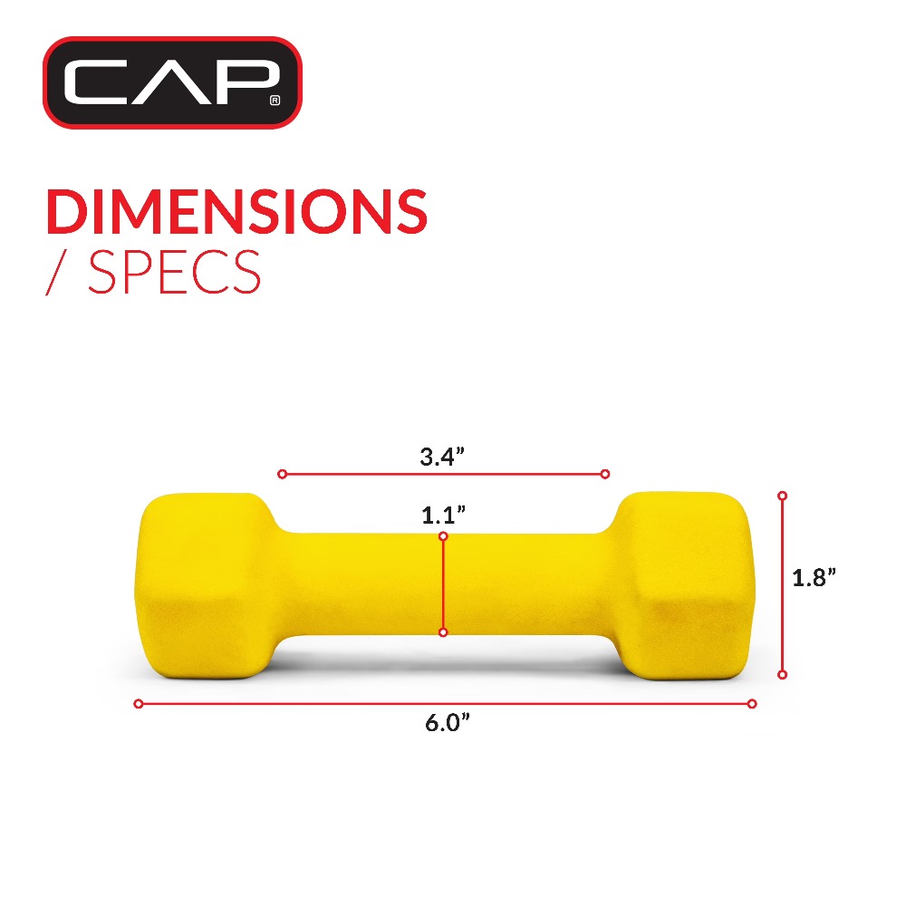 Dumbbell Neoprene 2lb untuk La - Home Gym Yellow ulasan dan harga