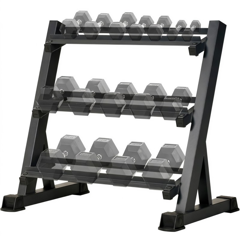 Rak Dumbbell 3 Tingkat yang Da - Home Gym Floor ulasan dan harga