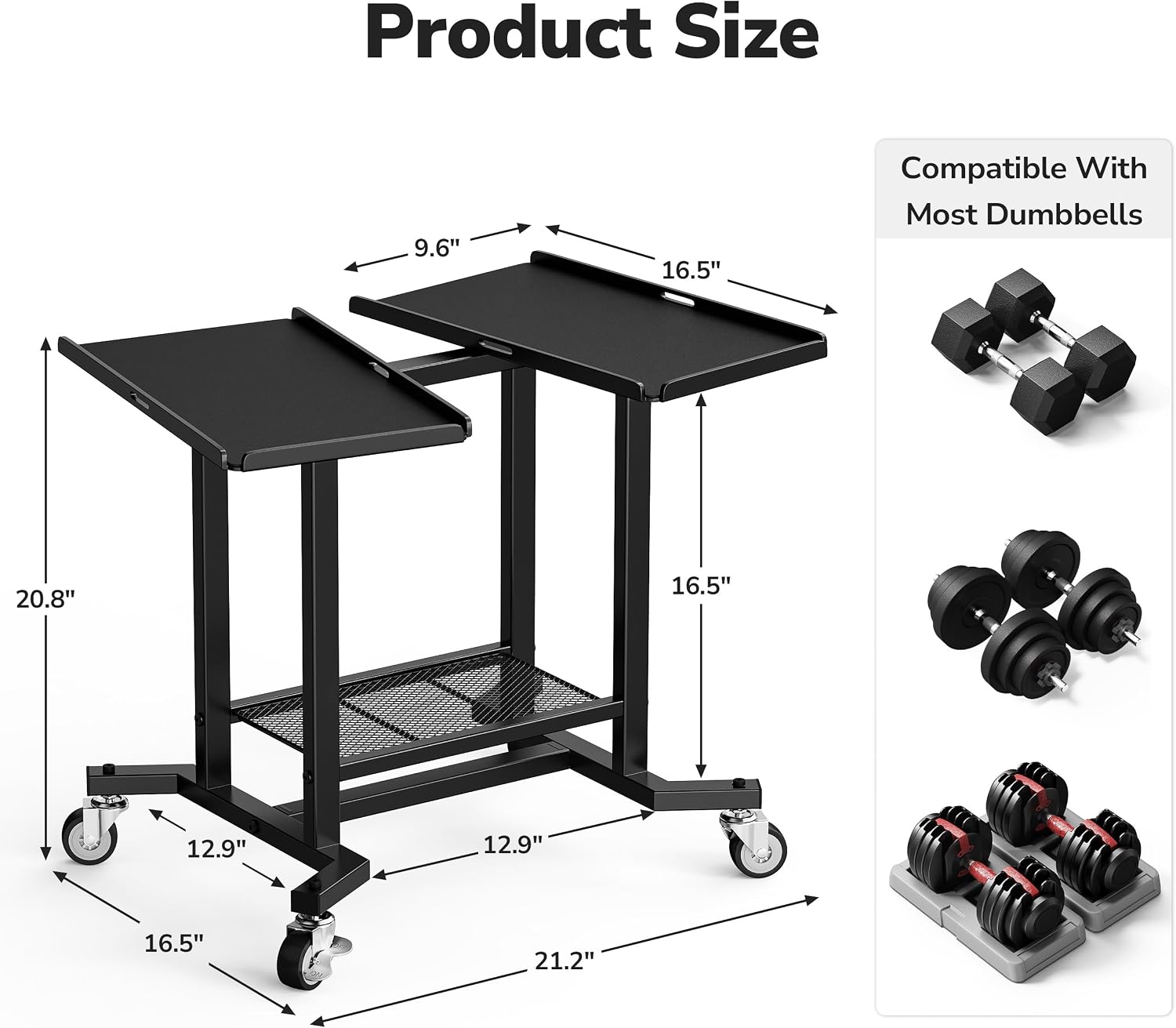 Rak Dumbbell Adjustable, Stand - Home Gym Floor ulasan dan harga