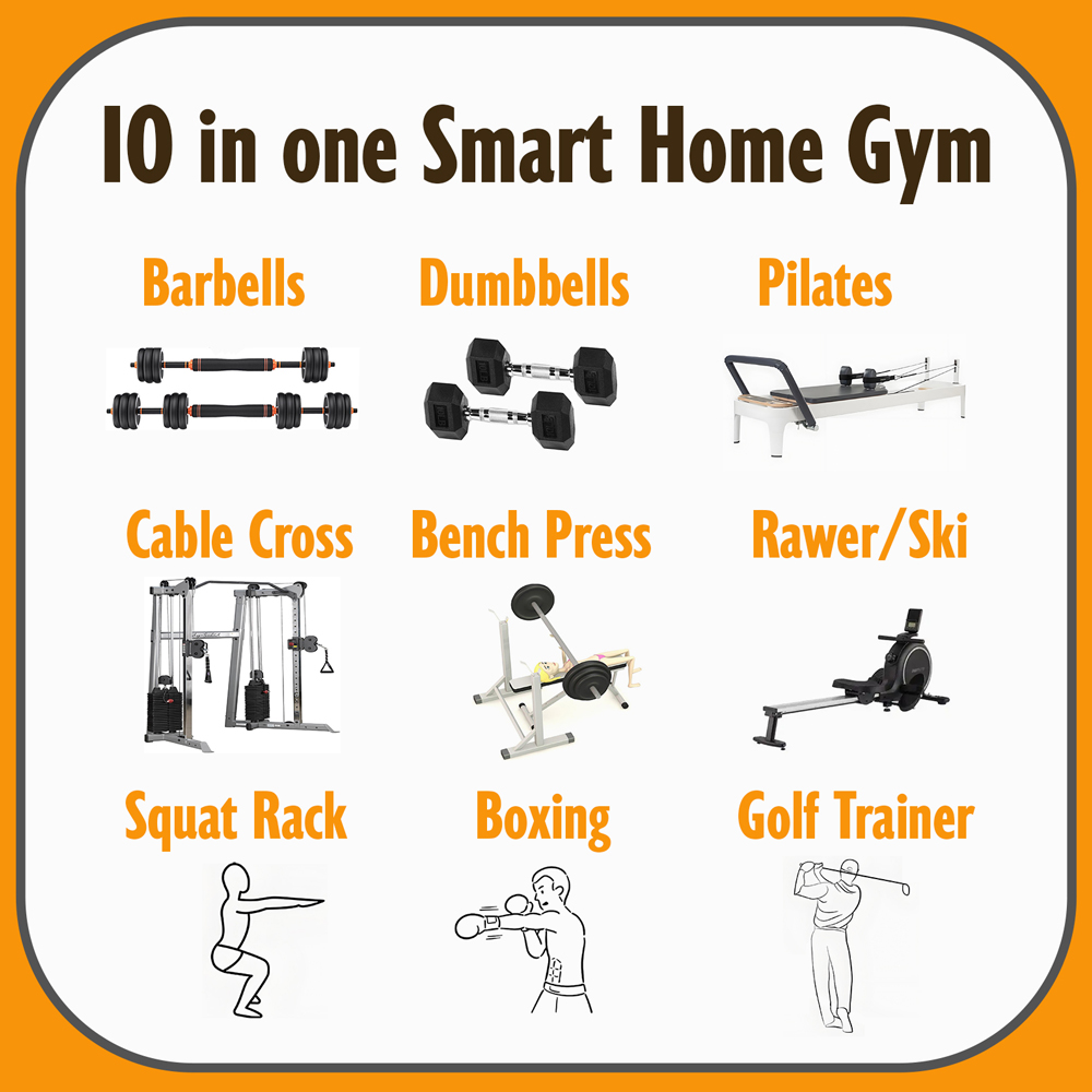 Mesin Olahraga Pintar AM9 All  - Home Gym Price ulasan dan harga
