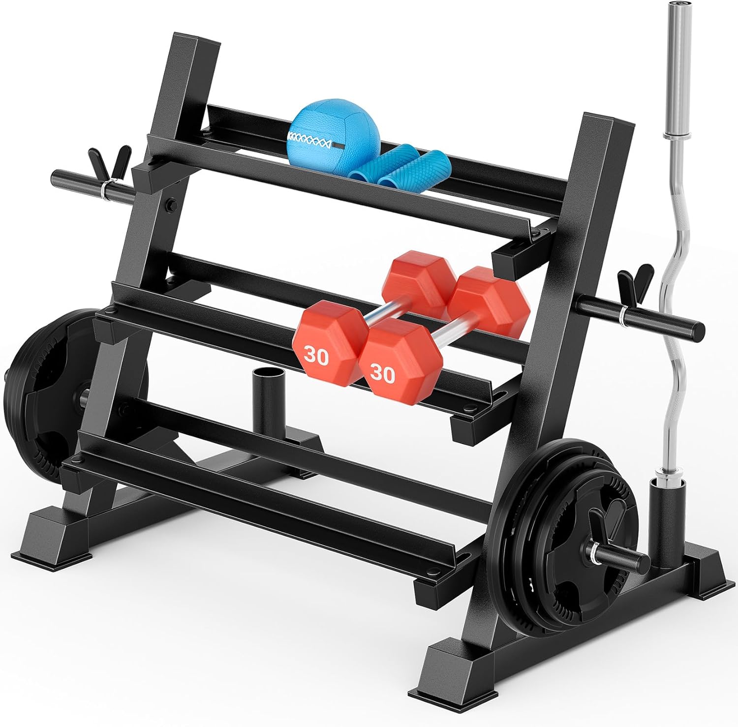 Rak Dumbbell 3 Tingkat, Dapat  - Home Gym Gym ulasan dan harga