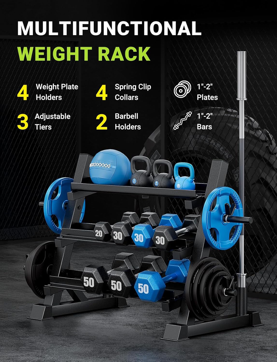 Rak Dumbbell 3 Tingkat, Dapat  - Home Gym Gym ulasan dan harga