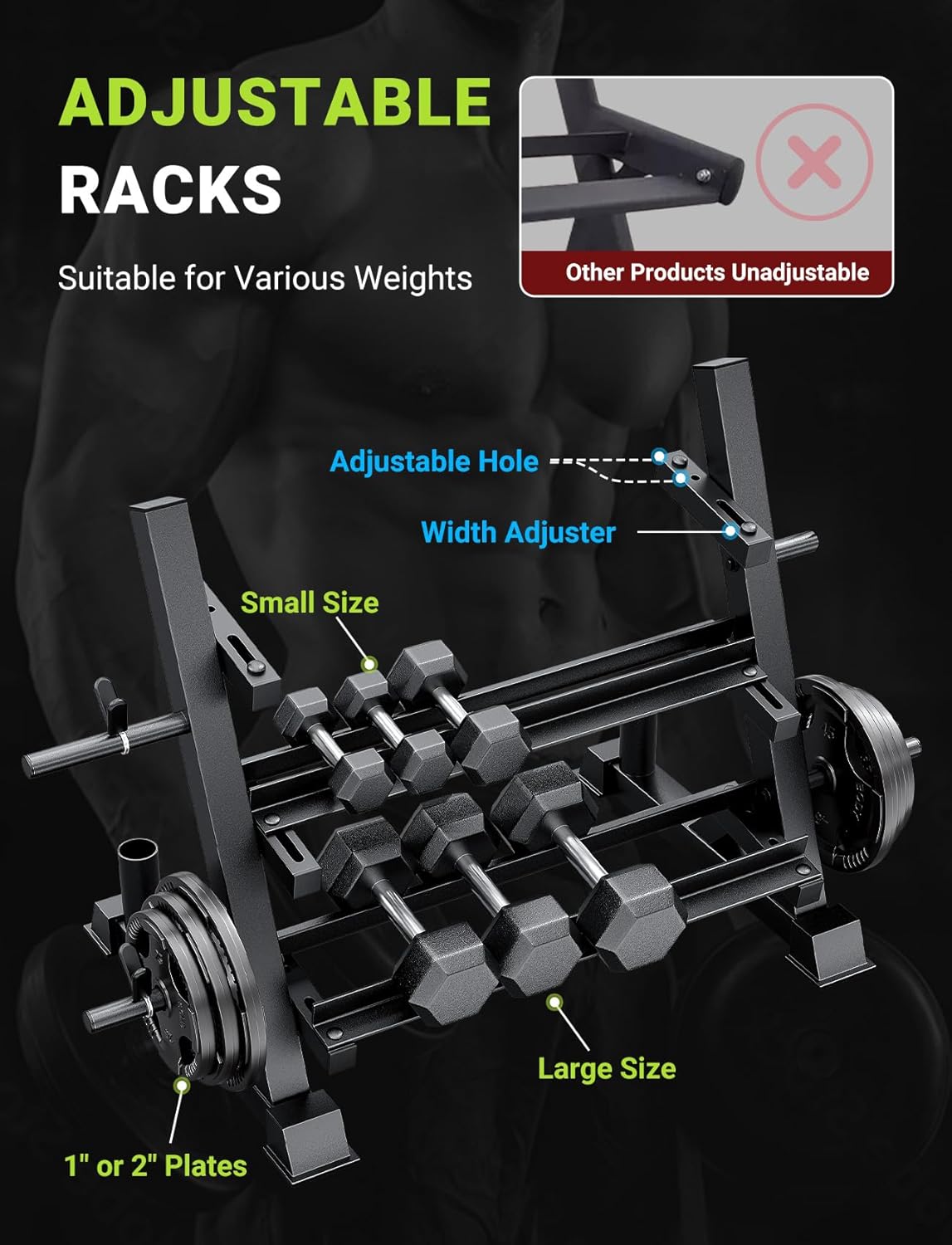 Rak Dumbbell 3 Tingkat, Dapat  - Home Gym Gym ulasan dan harga
