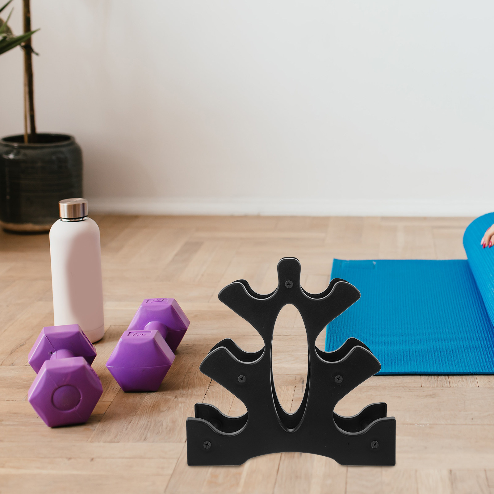 2Pcs Rak Dumbbell PP untuk Gym - Home Gym Floor ulasan dan harga