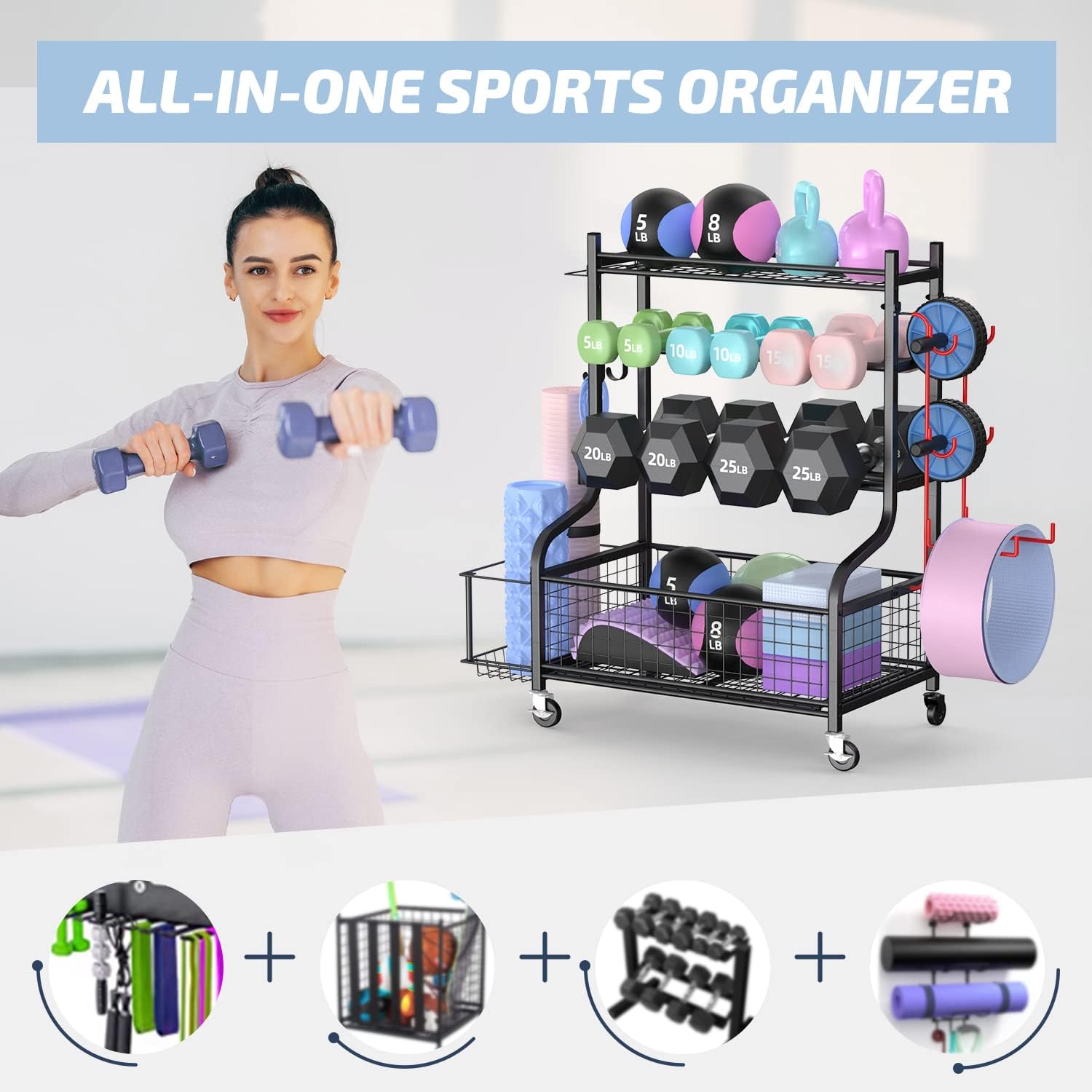Rak Dumbbell Gym Rumahan denga - Home Gym Gym ulasan dan harga