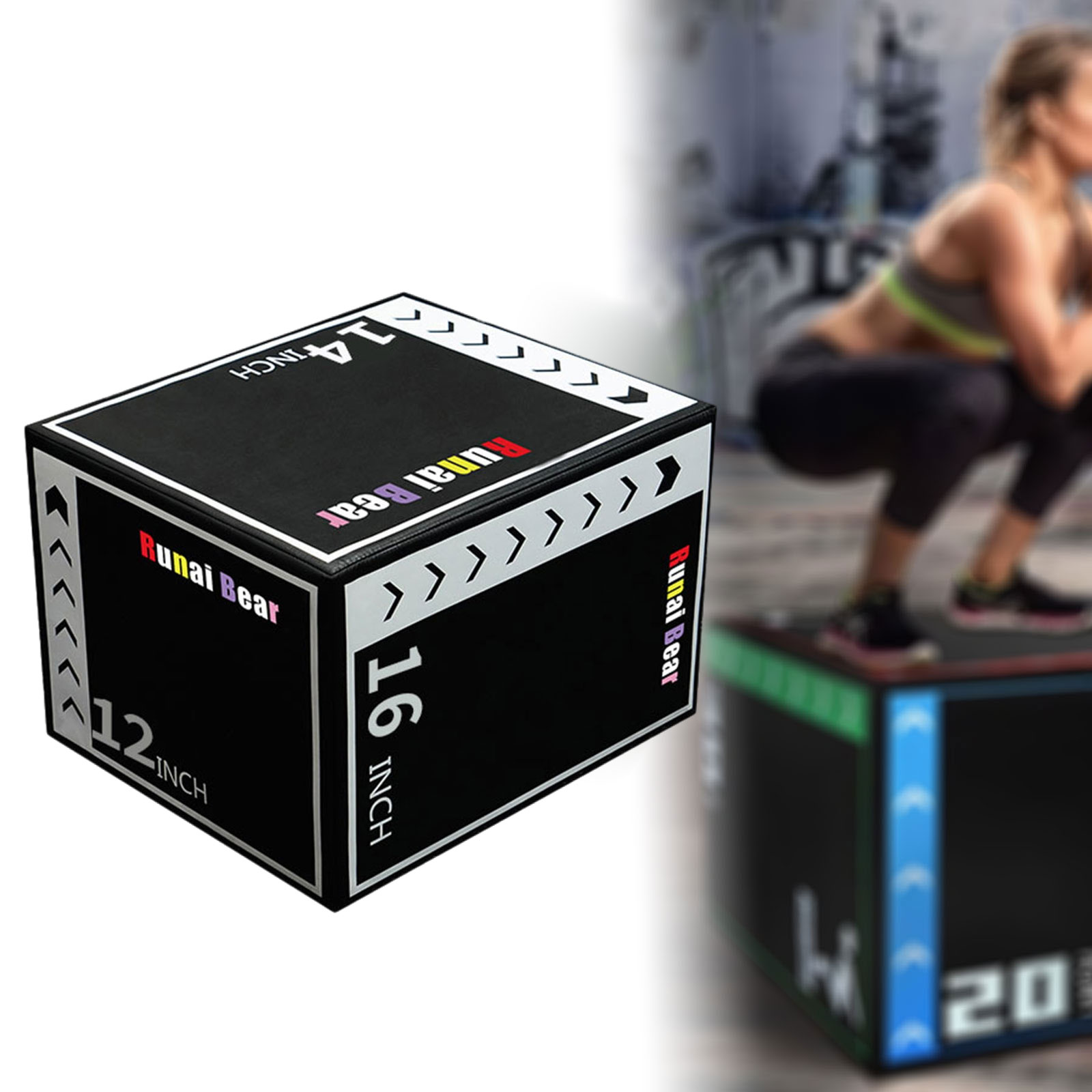 Kotak Latihan Lompat Plyo Port - Home Gym Jump Box ulasan dan harga