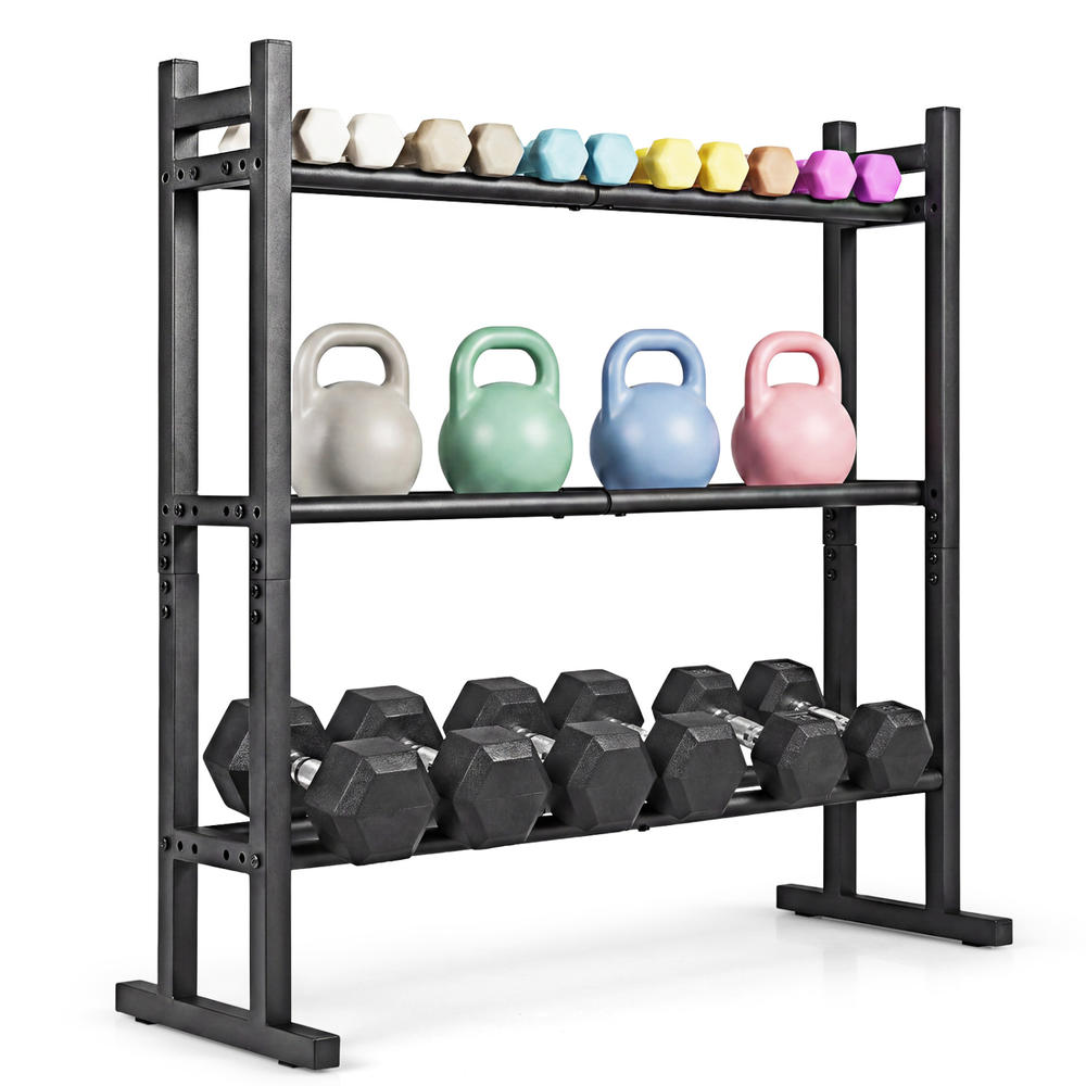 Rak Dumbbell 3 Tingkat Heavy D - Home Gym Equipment ulasan dan harga