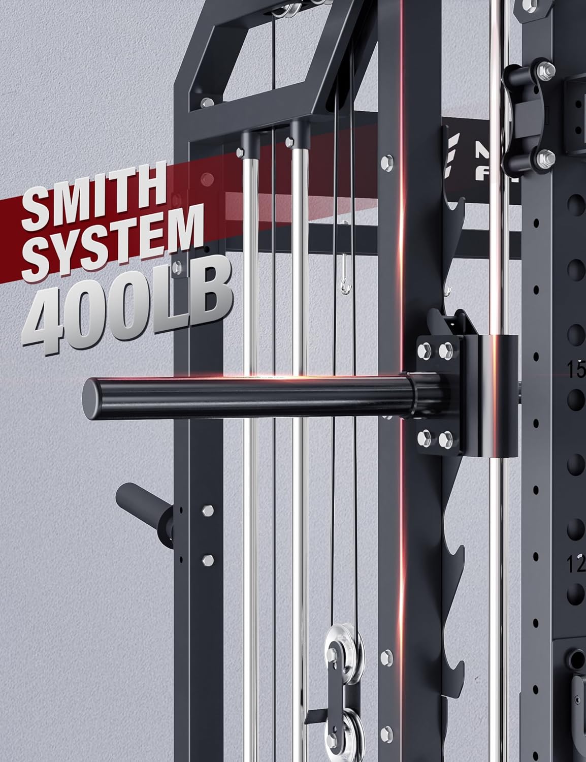 Smith Machine Home Gym Squat R - Home Gym Lat Pulldown Machine ulasan dan harga