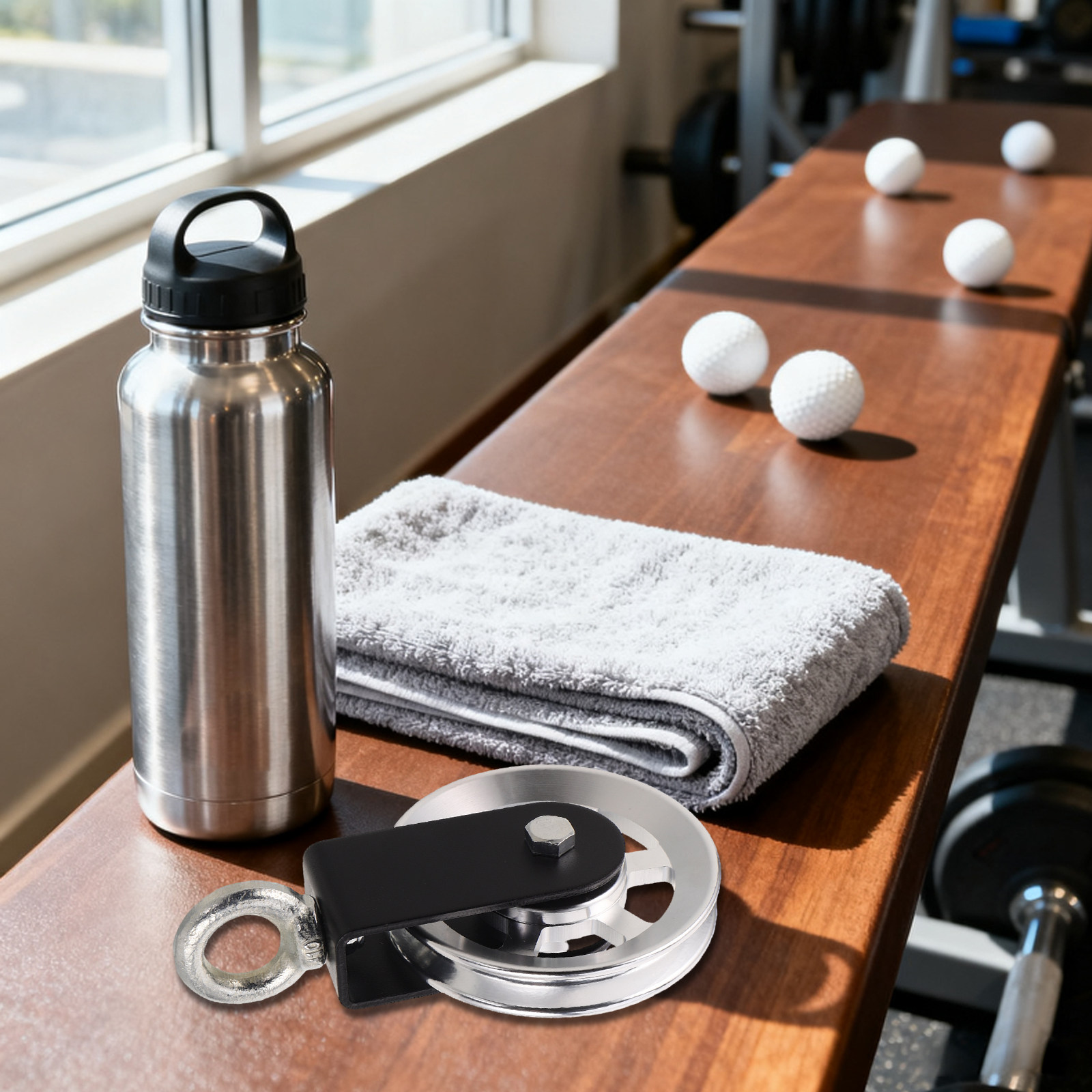 Roda Katrol Kabel Paduan Alumi - Home Gym System ulasan dan harga