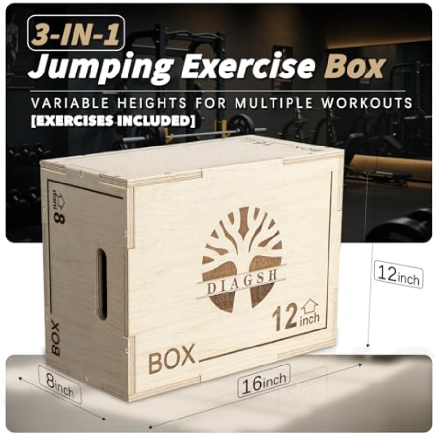 Plyo Box - Platform lompat ply - Home Gym Jump Box ulasan dan harga