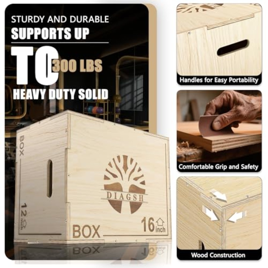 Plyo Box - Platform lompat ply - Home Gym Jump Box ulasan dan harga