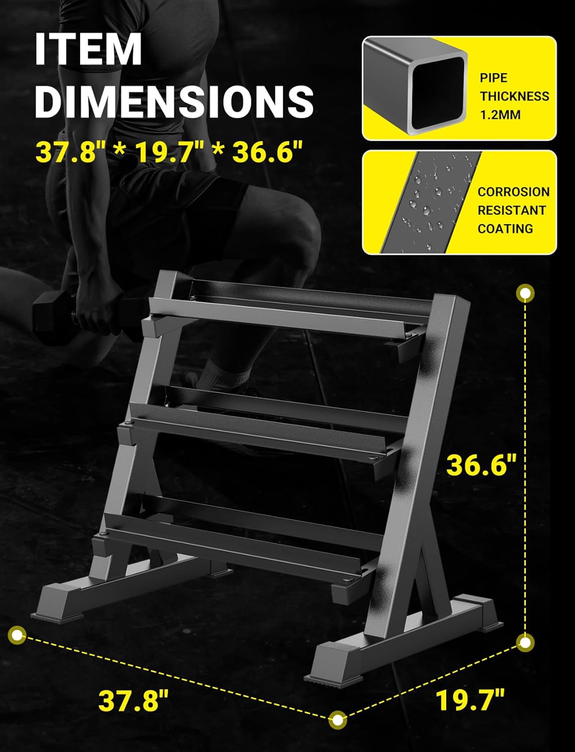 Rak Dumbbell Home Gym, 3 & 5 T - Home Gym Gym ulasan dan harga